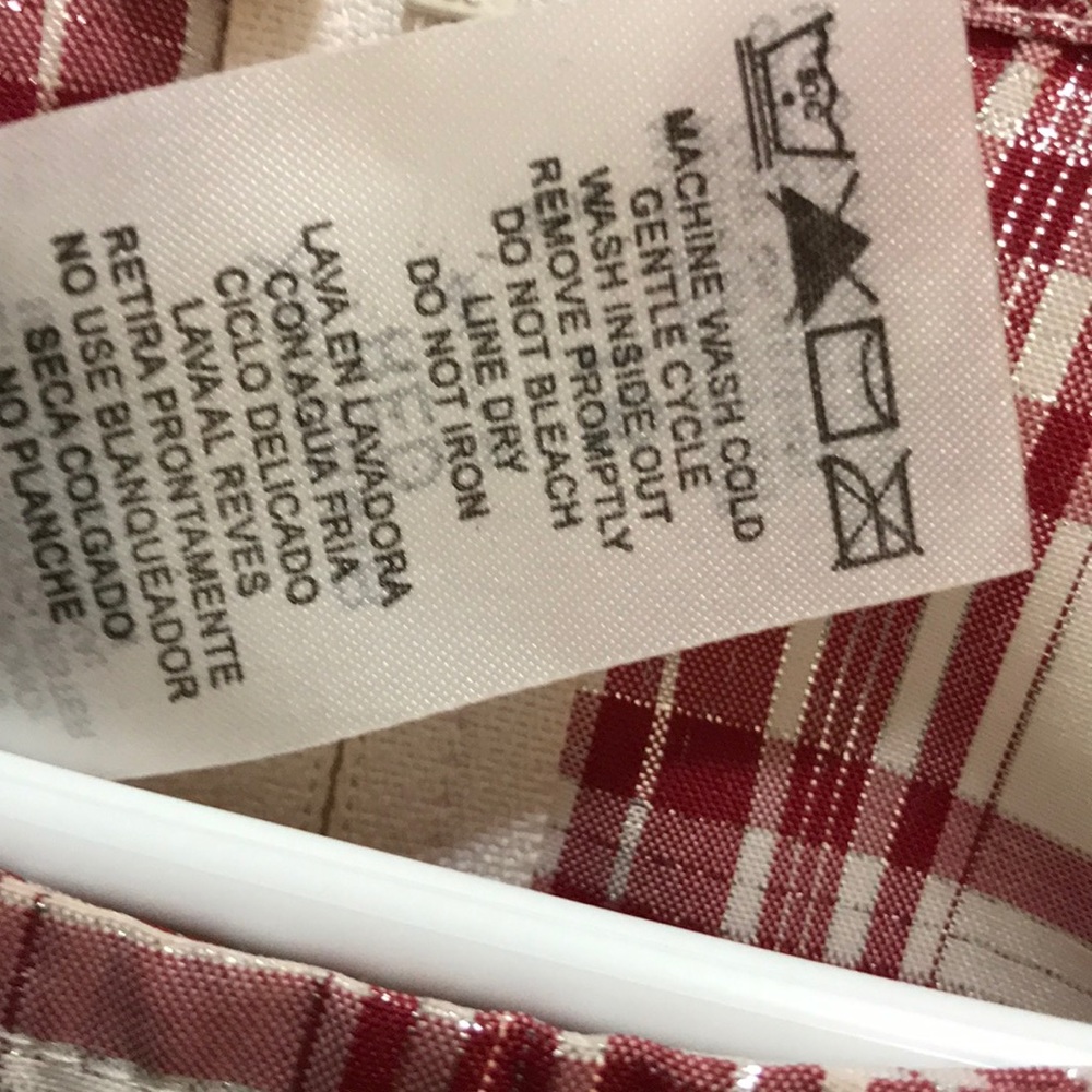 PreTeen Red plaid dress 16  fit flare Bonnie Jean like new Valentines Day - Picture 3 of 8